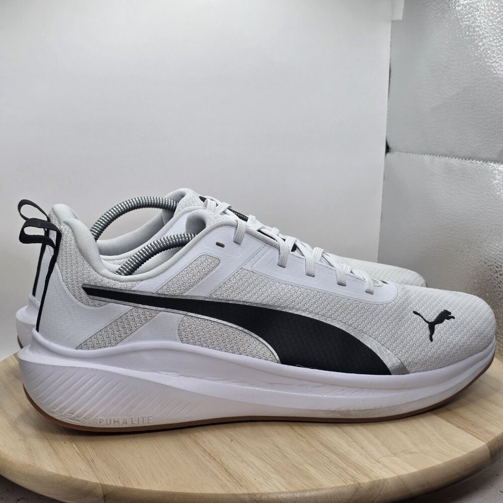 Mens Size 12 - Skyrocket Lite‎ Puma White-Puma Black-Puma Silver - Picture 3 of 9